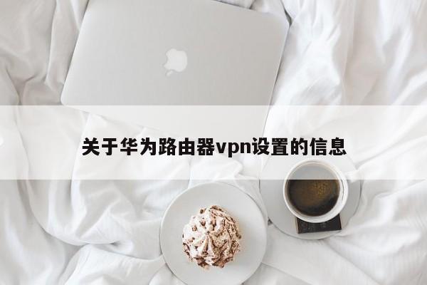 关于华为路由器vpn设置的信息